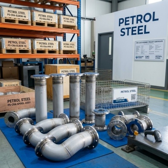 CRA Clad Pipe Spools & Assemblies Supplier for Oil & Gas EPC Projects | PETROL STEEL