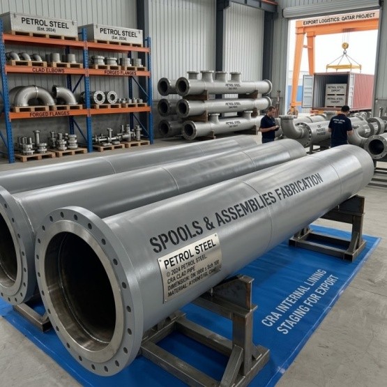 CRA Clad Pipe Spools & Assemblies Supplier for Oil & Gas EPC Projects | PETROL STEEL