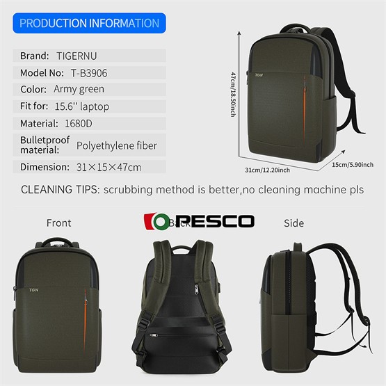 PESCO Strike Face Ballistic Bulletproof Backpack  